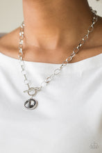 Load image into Gallery viewer, She Sparkles On Silver Toggle Necklace Paparazzi Accessories