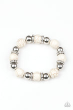Load image into Gallery viewer, Ruling Class Radiance White Bracelet Paparazzi Accessories