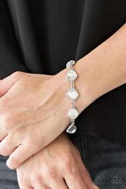 Perfect Imperfection White Bracelet Paparazzi Accessories