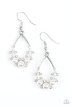Load image into Gallery viewer, Fancy First - White Pearl Earrings Paparazzi Accessories