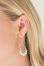 Load image into Gallery viewer, Fancy First - White Pearl Earrings Paparazzi Accessories