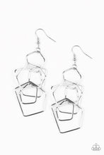 Load image into Gallery viewer, Five-Sided Fabulous - Silver Earrings Paparazzi Accessories