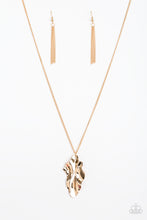 Load image into Gallery viewer, Fiercely Fall Gold Necklace Paparazzi Accessories