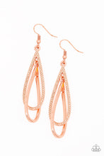 Load image into Gallery viewer, Spotlight Splendor Copper Earring Paparazzi Accessories