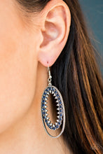 Load image into Gallery viewer, Marry Into Money Blue Earring Paparazzi Accessories