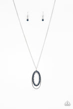 Load image into Gallery viewer, Money Mood Blue Necklace Paparazzi Accessories