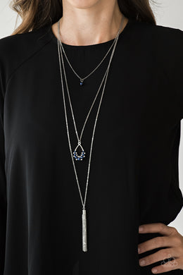 Be Fancy - Blue Necklace Paparazzi Accessories