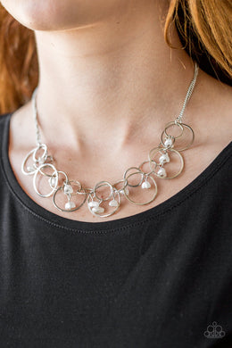 Seafront Scene White Necklace paparazzi accessories