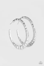 Load image into Gallery viewer, Slayers Gonna Slay Silver Hoop Earring Paparazzi Accessories