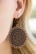 Load image into Gallery viewer, Be SOL bold Copper Earrings Paparazzi Accessories
