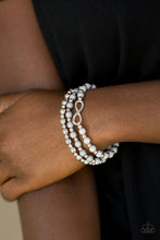 Load image into Gallery viewer, Immeasurably Infinite - Silver Stretchy Bracelet Paparazzi Accessories