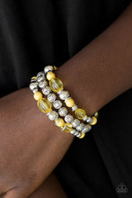 Load image into Gallery viewer, Malibu Marina Yellow Bracelet Paparazzi Accessories
