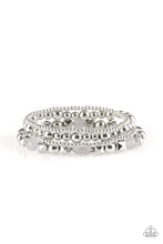 Load image into Gallery viewer, Babe-alicious - Silver Stretchy Bracelet Paparazzi Accessories