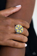 Load image into Gallery viewer, Color Me Calla Lily - Yellow Ring Paparazzi Accessories