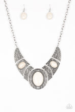 Load image into Gallery viewer, Leave Your LANDMARK White Necklace Paparazzi Accessories