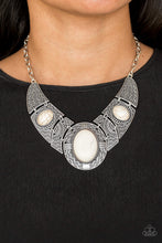 Load image into Gallery viewer, Leave Your LANDMARK White Necklace Paparazzi Accessories