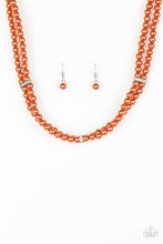 Load image into Gallery viewer, Put On Your Party Dress Orange Necklace Paparazzi Accessories