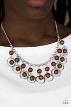 Load image into Gallery viewer, Really Rococo Brown Necklace Paparazzi Accessories