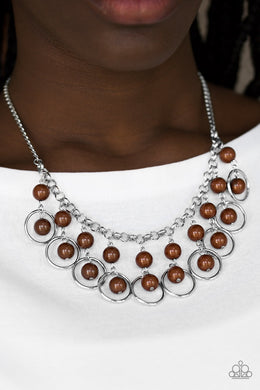 Really Rococo Brown Necklace Paparazzi Accessories