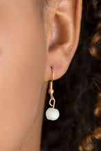 Load image into Gallery viewer, Nightcap and Gown Gold Moonstone Necklace Paparazzi Accessories