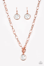 Load image into Gallery viewer, She Sparkles On Copper Toggle Necklace Paparazzi Accessories