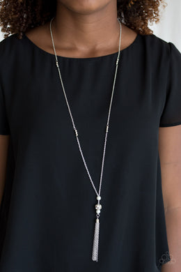 Celebration of the Century White Pearl Necklace Paparazzi Accessories