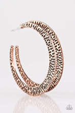 Load image into Gallery viewer, Beast Friends Forever Copper Hoop Paparazzi Accessories