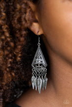 Load image into Gallery viewer, Me Oh Mayan Black Gunmetal Earring Paparazzi Accessories