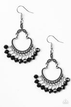 Load image into Gallery viewer, Babe Alert Black Earring Paparazzi Accessories