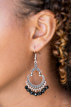 Load image into Gallery viewer, Babe Alert Black Earring Paparazzi Accessories