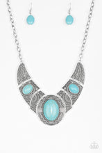 Load image into Gallery viewer, Leave Your LANDMARK Blue Necklace Paparazzi Accessories