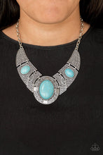 Load image into Gallery viewer, Leave Your LANDMARK Blue Necklace Paparazzi Accessories