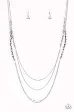 Load image into Gallery viewer, Shimmer Showdown Silver Necklace Paparazzi Accessories