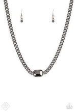 Load image into Gallery viewer, Catwalk Conqueror Black Gunmetal Necklace Paparazzi Accessories