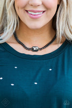 Load image into Gallery viewer, Catwalk Conqueror Black Gunmetal Necklace Paparazzi Accessories