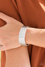 Load image into Gallery viewer, Absolute Amazon Silver Cuff Bracelet Paparazzi Accessories