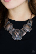 Load image into Gallery viewer, Prehistoric Powerhouse Copper Necklace Paparazzi Accessories