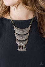 Load image into Gallery viewer, Go Steer Crazy Brass Necklace Paparazzi Accessories