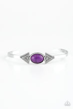 Load image into Gallery viewer, Apache Trail - Purple Stone Cuff Bracelet Paparazzi Accessories