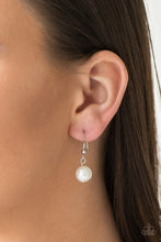 Load image into Gallery viewer, Hoppin Hearts White Pearl Necklace Paparazzi Accessories