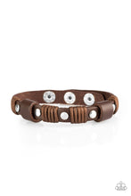 Load image into Gallery viewer, Road Burner Brown Leather Bracelet Paparazzi Accessories