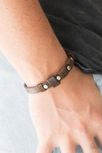 Load image into Gallery viewer, Road Burner Brown Leather Bracelet Paparazzi Accessories
