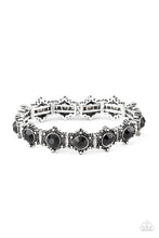Load image into Gallery viewer, Strut Your Stuff Black Rhinestone Stretchy Bracelet Paparazzi Accessories