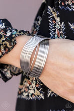 Load image into Gallery viewer, Urban Glam Silver Cuff Bracelet Paparazzi Accessories