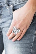 Load image into Gallery viewer, Sky High Butterfly Silver Ring Paparazzi Accessories