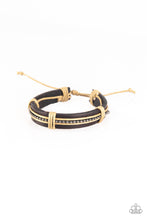 Load image into Gallery viewer, Rogue Rambler Brown Leather Urban Bracelet Paparazzi Accessories
