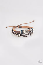 Load image into Gallery viewer, Adventurous Heart Brown Leather Bracelet Paparazzi Accessories