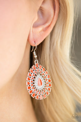 City Chateau Orange Earring Paparazzi Accessories