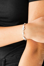 Load image into Gallery viewer, At Any Cost White Rhinestone Bracelet Paparazzi Accessories