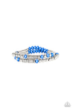 Load image into Gallery viewer, Downright Dressy Blue Bracelet Paparazzi Accessories